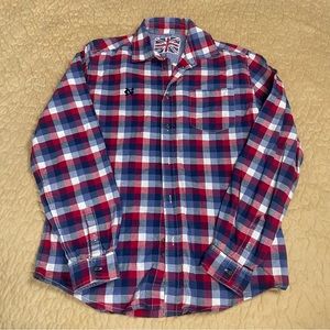 Nakutavake Boys Plaid Button Down Size 16